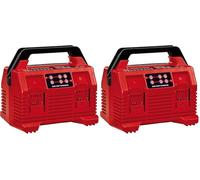 Einhell Chargeur Power X-Quattrocharger 4A Power X-Change (li-ION, 18V, Charge simultanée de 2 Batteries, indicateur d’état LED 6 Positions) (Lot de 2)