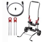 Einhell Chariot de transport pour enrouleur de tuyau (Avec sac collecteur de déchets verts, piquets)
