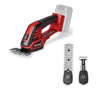 Cisaille à Gazon sans Fil Einhell GE-CG 18/100 Li 3-en-1 Solo Power X-Change (18 V, avec Lame Coupe-Herbe 100 mm, Lame Taille-buissons 200 mm, Embout râteau, sans Batterie)