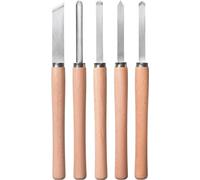 Einhell Ciseaux à bois (5 pièces: 1 bédane, 1 gouge à profiler, 1 ciseau à racler, 1 gouge à dégrossir et 1 grain d’orge)