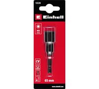 Einhell Clé à douille hexagonale à impact magnétique avec tige 1/4" E 6.3, 12 mm, (chrome vanadium, zone de torsion, aimant permanent, anneau de couleur rouge)