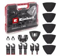 Einhell XL-PLUS-CASE 35 pièces jeu multifonction automobile | Lames de scie BiM | plateau Delta | papier abrasif pour métal | adaptateur Dremel | fixation Open-Back