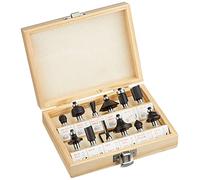 Einhell Coffret de 12 fraises pour defonceuse pour RT-RO 55 / BT-RO 1200 E, Beige