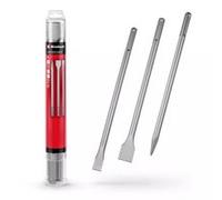 Einhell Coffret 3 burins SDS-Max 400 mm – pointu, plat 25 mm, bêche 40 mm, acier 40Cr