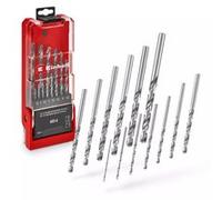 Einhell Coffret 13 forets HSS‑G – acier HSS 4241, Split‑Point 135°, queue ronde, cassette
