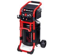 Einhell Compresseur TE-AC 270/50 Silent (1 650 W, 10 bar max., cuve de 50 l, capacité de pompage de 270 l/min, compresseur silencieux 70 dB, 2 manomètres, réducteur de pression, sans lubrification)