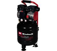 Einhell Compresseur Silencieux TE-AC 24 Silent (750 W, Max. 8 bar, Cuve 24L, 135 L/m, 57dB, moteur sans huile ni entretien)
