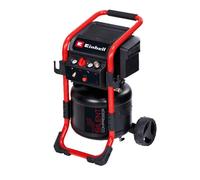 Einhell Compresseur TE-AC 240/24 Silent (1 500 W, 10 bar max., cuve de 24 l, sans lubrification, capacité de pompage de 240 l/min, compresseur silencieux 70 dB, 2 manomètres, réducteur de pression)