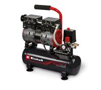 Einhell Compresseur Silencieux TE-AC 6 Silent (550 W, Max. 8 bar, Cuve 6L, 110 L/m, 57dB, moteur sans huile ni entretien)