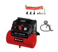 Einhell Compresseur TC-AC 190/6/8 OF Set (8 bar, réservoir à air 6 litres, moteur sans huile, avec accessoires)