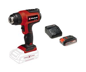 Einhell Décapeur thermique sans fil TE-HA 18 Li-Solo Power X-Change (lithium-ion, 2 niveaux de température, avec embout réducteur, embout large et embout à réflecteur) avec Chargeur et Batterie 2,5Ah