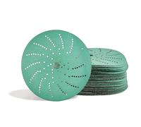 Einhell disque abrasif multi-trous, Ø 125 mm, grain 120, 50 pièces (fixation auto-agrippante, oxyde d’aluminium, 138 trous, trous de 2 mm, entraxe 65 mm, pour ponceuses excentriques)