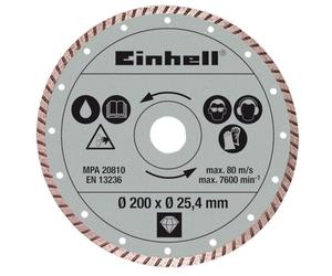 Einhell Disque diamanté TURBO 200x25,4 mm pour carrelage 4301175