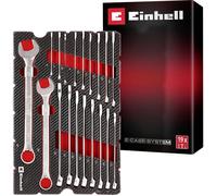 Einhell Set de clés mixtes E-Case 19 pièces Ø 6–27 mm 12 pans acier chrome-vanadium finition satinée