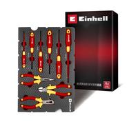 Einhell Set d'outils électricien E-Case Pad 9 pièces – isolation IEC 60900, tournevis et pinces