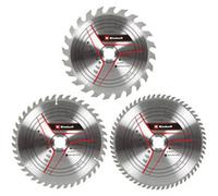 EINHELL Ensemble de lames de scie circulaire HM, Ø 250 x 30mm, 3,2mm, 24 dents / 42 dents / 60 dents, Jeu de lames de scie