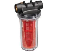 Einhell Filtre Anti-sable 25 cm pour pompe à eau, avec cartouche (filetage laiton, 2 raccords de connexion R1, 25 cm)
