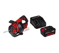 Einhell Furet déboucheur de canalisations sans fil TE-DA 18/760 Li-Solo PXC (18 V, Li-Ion, long flexible spiralé de 7,6 m pour canalisations de diamètre 16 à 55 mm) avec Chargeur et Batterie 4,0Ah