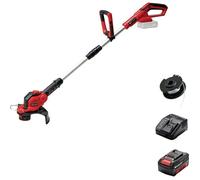 Einhell GE-CT 18/28 Li Set sans fil Coupe-bordures sans fil avec batterie, guidon réglable, avec chargeur, avec accessoires, poignée souple 18 V 4.0 Ah Largeur