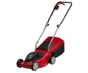 Einhell GE-EM 1032 Tondeuse à Gazon électrique - Largeur de Coupe 32 cm, bac à Gazon 30 L, 3 Niveaux de Hauteur de Coupe - Tondeuse à Gazon poussée Filaire légère pour Petits et Moyens Jardins