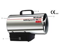 Einhell Générateur d'air chaud HGG 171 Niro