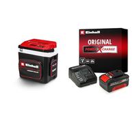 Einhell Glacière portable sans fil TE-COL 18/27 Li-Solo Power X-Change (18V, 27L, refroidit et maintient au chaud, mode hybride 12V pour la voiture et 230V sur secteur) avec Chargeur et Batterie 4,0Ah