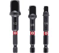 Einhell Impact 134215 Set d'adaptateurs d'embouts Propulseur 1/4\ , 3/8\ , 1/2\ 135 mm 1 set