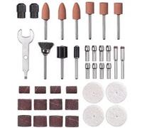 kwb by Einhell Kit de polissage et de ponçage 38 pièces pour ponceuse double (kit d'accessoires de 38 pièces, compatible avec la ponceuse double Einhell TC-XG 75)