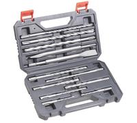 Forets et burins SDS pour marteau perforateur - lot de 12 EINHELL