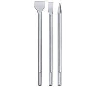 Einhell Jeu de 3 burins pour marteaux perforateurs à mandrin SDS‑max (2 plats, 1 pointeau)