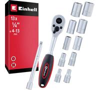 Einhell Jeu de cliquets réversibles métrique 1/4\ 13 pièces 372411