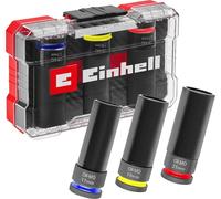 EINHELL Jeu de douilles Impact, 109263, 3 pièces
