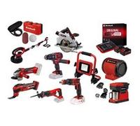 Kit chantier sans fil Einhell - 10 outils Power X-Change + 2 batteries 4.0Ah + chargeur