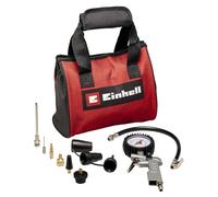 Einhell Kit de 10 accessoires pour Compresseur + sacoche (accessoire de compresseur, avec embout-adaptateur pour pistolet à air, gonfleur pneumatique, 8 adaptateurs de gonflage, sacoche incluse)