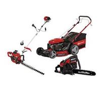 Kit thermique jardin Einhell ? Tondeuse 56 cm, débroussailleuse, taille-haie, tronçonneuse