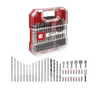 Einhell Assortiment de forets et d'embouts 109053 – 40 pièces métal/pierre/bois 3,4,5,6,8 mm