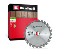 Einhell Lame de scie circulaire, bois, Ø 254 x 30 mm, 24 dents | Denture ATB | Angle positif | Dents carbure | Coupe grossière | Fentes thermiques | Pour scies sur table