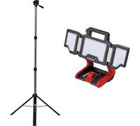 Einhell Lampe sans fil TP-CL 18/3000 Li Set-Solo Power X-Change (18 V, 3 000 lm, tête lumineuse orientable, panneaux lumineux rabattables, 60 LED, avec trépied, sans batterie)