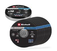 Einhell lot de 10 disques à tronçonner métal Ø125 mm, coupe rapide, certifiés MPA, compatibles meuleuse universelle