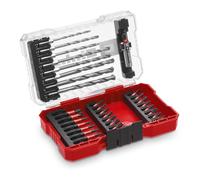 Einhell Assortiment de forets et d'embouts 108753 – 33 pièces Pierre/Béton/Brique 3–10 mm