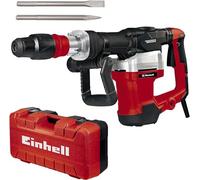 Einhell Marteau démolisseur TE-DH 32 (1 500 W, force de frappe de 32 J, mandrin SDS-max, poignée principale anti-vibration + revêtement souple Softgrip, vendu avec pointeau et burin plat + E-box)