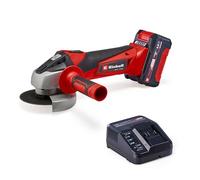 Einhell Meuleuse d’angle sans fil TC-AG 18/115 Li (1 x 4,0 Ah) (18 V, disque Ø 115 mm, profondeur de coupe 28 mm, démarrage progressif, poignée auxiliaire, avec 1 batterie 4,0 Ah et 1 chargeur)