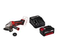 Einhell Meuleuse d’angle sans fil TE-AG 18/115 Q Li Solo Power X-Change (18V, diamètre disque 115 mm, coupe 28 mm, écrou à fixation rapide, sans disque de coupe) avec Chargeur et Batterie 4,0Ah