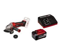 Einhell Meuleuse d’angle sans fil TE-AG 18/115 Q Li Solo Power X-Change (18V, diamètre disque 115 mm, coupe 28 mm, écrou à fixation rapide, sans disque de coupe) avec Chargeur et Batterie 5,2Ah