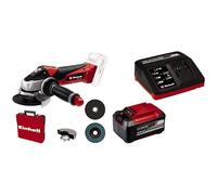 Einhell Meuleuse d'angle 115mm sans fil TE- AG 18/115 Li-Solo Power X-Change (18V, Régime : 8500 trs/min, Profondeur de coupe : 28 mm) avec Chargeur et Batterie 5,2Ah