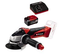 Einhell Meuleuse d'angle 115mm sans fil TE-AG 18 Li Solo Power X-Change (18V, Régime : 8500 trs/min, Profondeur de coupe : 28 mm) avec Chargeur et Batterie 5,2Ah