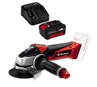 Einhell Meuleuse d'angle 115mm sans fil TE-AG 18 Li Solo Power X-Change (18V, Régime : 8500 trs/min, Profondeur de coupe : 28 mm) avec Chargeur et Batterie 4,0Ah