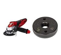Einhell Meuleuse d'angle TE-AG 115 (720 W, Longueur du câble : 3 m, Blocage de l'arbre, Livré avec poignée supplémentaire et ride, sans disque) + écrou à serrage rapide