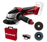 Einhell Meuleuse d'angle TE-AG 18/115 Li-Solo Acc Power X-Change, Rouge, Noir, Argenté, Solo : Sans Batterie ni Chargeur