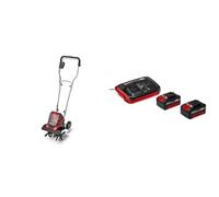 Einhell Motobineuse sans fil GE-CR 30 Li Solo - Système Power X-Change (2x18 V, Largeur de travail 30 cm, Profondeur de travail 20 cm) + Twincharger et 2 Batteries 4,0Ah